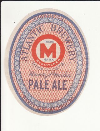 Very Old Madeira Brewery Beer Label - Henry Miles Atlantic Brewery Pale Ale (2)