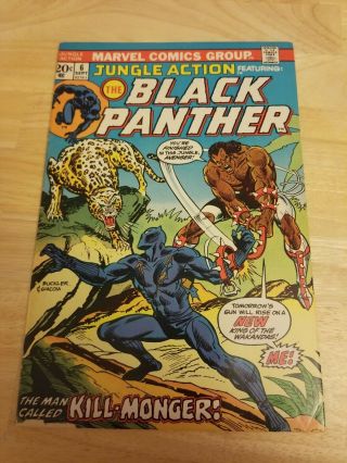 Jungle Action 6 Black Panther (sep 1973,  Marvel) 1st Killmonger