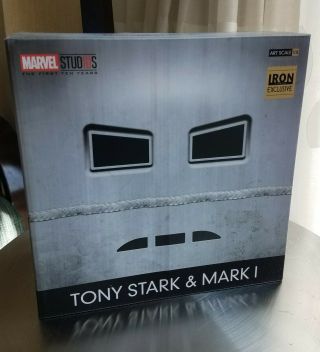 Sdcc 2019 Sideshow Iron Studios Iron Man Mark 1 Tony Stark Statue In Hand
