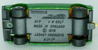 MATCHBOX CARS - MADE BY LESNEY IN ENGLAND 7C VW Golf 2