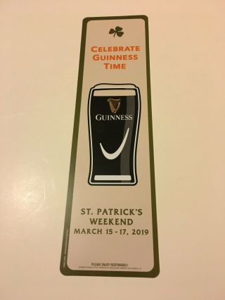 " Celebrate Guinness Time ".  Beer Advertising Coated Sign.  St.  Patty 