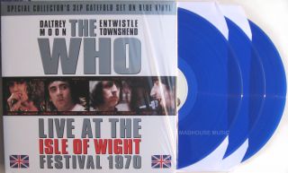 The Who Lp X 3 Live At The Isle Of Wight Festival 1970 Blue Vinyl