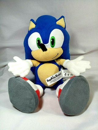 Sonic The Hedgehog 12 " Beanie Plush Doll Figure Sega Prize Toy Europe Cute Htf