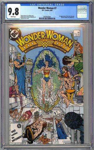 Wonder Woman 7 - Cgc 9.  8 White Nm/mt - 1st Cheetah Barbara Minerva