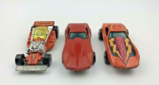 Vtg Hot Wheels 1980 & 1975 Corvette Stingray &1981 Hot Wheels Land Lord