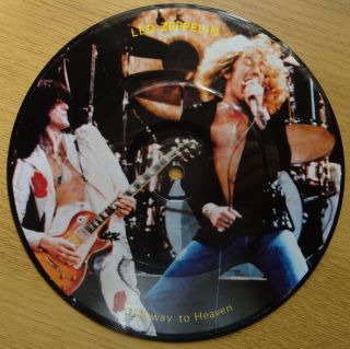 Led Zeppelin Stairway To Heaven / Hey Hey What Can I Do Us 7 " Picture Disc Rare