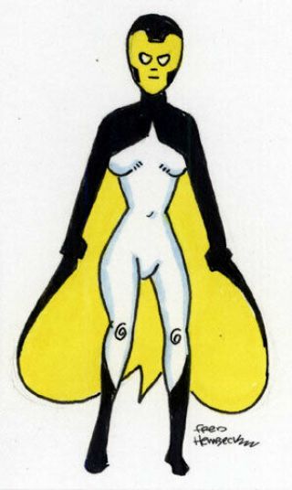 Fred Hembeck Sketch Card: Manta,  Imperial Guard/marvel 1/1