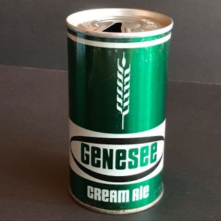 Genesee Cream Ale Beer Can Straight Steel Pull Tab 70 ' s - 80 ' s Rochester,  NY 3