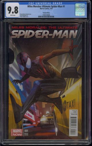 Miles Morales Ultimate Spider - Man 1 Cgc 9.  8 Staples 1:50 Variant Comic Kings