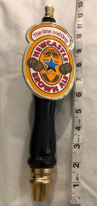 Newcastle Brown Ale Beer Tap Handle Vintage Advertisement The One And Only