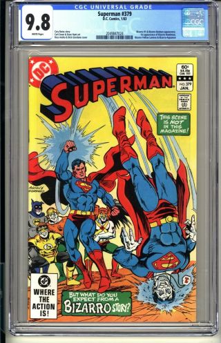 Superman 379 Cgc 9.  8 Wp Dc 1/83 1st Bizarro Hawkman Aquaman Batman Lantern
