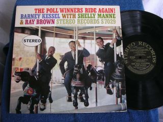 The Poll Winners Ride Again: Kessel - Brown - Manne/1958/stereo Records S7029/mint -