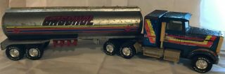 Nylint Freightliner Gasohol Tanker Truck,  Metal,  Blue,  - with Rust 5