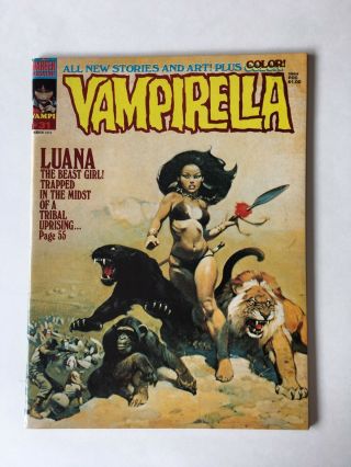 Vampirella 31 March 1974 Luana Cover Artist: Frank Frazetta