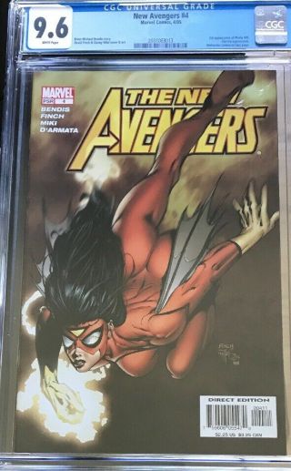 Avengers 4 (apr 2005,  Marvel) Cgc 9.  6 Frank Cho Spider - Woman Cover