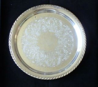 Vtg Wm Rogers 471 Silver Plated 12 " Serving Tray / Platter - Outstanding