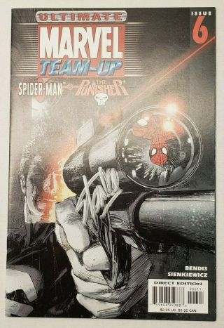 Signed Stan Lee Ultimate Marvel Team - Up 6 Spiderman 300 129 361 Punisher