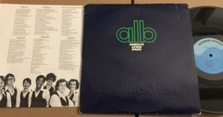 Andrew Lewis Band A.  L.  B.  1977 Modern Soul Funk Lp The Blue Album W/ Lyrics Vg,