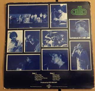 ANDREW LEWIS BAND A.  L.  B.  1977 MODERN SOUL FUNK LP THE BLUE ALBUM W/ LYRICS VG, 4