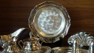 Vintage silver plated home decorations (9 items) 4
