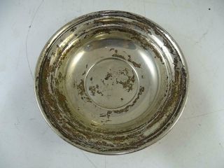 Antique Sterling Silver Gorham Finger Bowl Dish Nut Fruit 5.  75 " Wide 88.  8 Grams