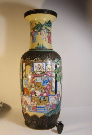 The Best Quality Chinese Porcelain Famille Rose Nanking Nankin Vase 62 Cm