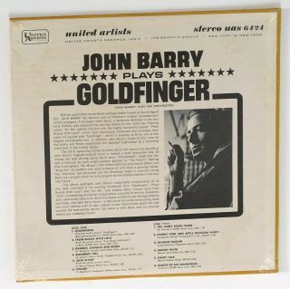 1965 SOUNDTRACK LP / John Barry Plays Goldfinger 007 James Bond UAS 6424 2
