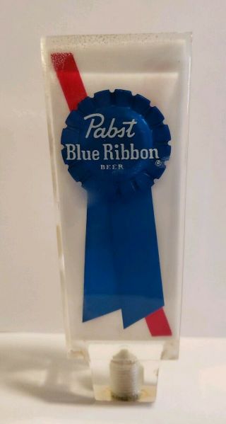Vintage Pabst Blue Ribbon Beer Tap Handle 1980 