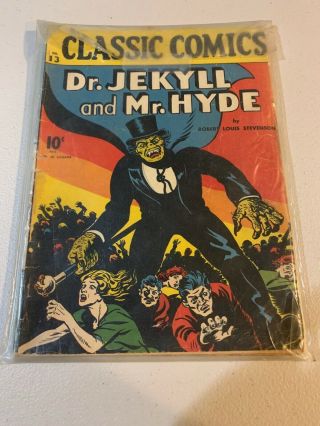 Classic Comics 13 Dr Jekyll And Mr Hyde Hrn 12 Edition First Print