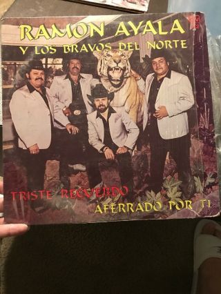 Ramon Ayala Y Los Bravos Del Norte Triste Recuerdo Lp Record Vinyl Rare Vg,  Nm