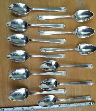 Set Of12 Holmes & Edwards Vintage 1923 Century Silverplated Tea Spoons/teaspoons