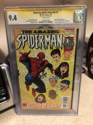 Marvel Comics The Spider - Man V2 1 Cgc 9.  4 Ss Signed Stan Lee Auto