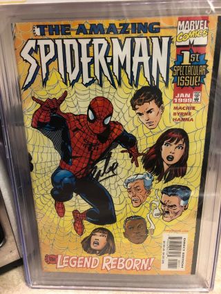 Marvel Comics The Spider - Man V2 1 CGC 9.  4 SS Signed Stan Lee Auto 2