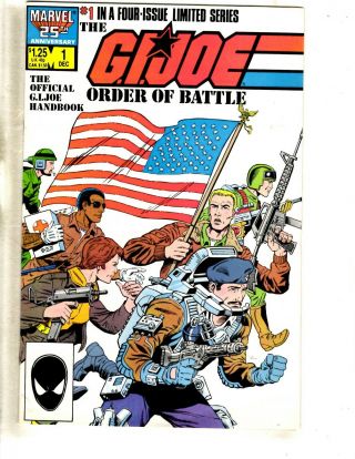 8 GI Joe Marvel Comic Books YEARBOOK 1 2 3 4,  ORDER OF BATTLE 1 2 3 4 J320 5