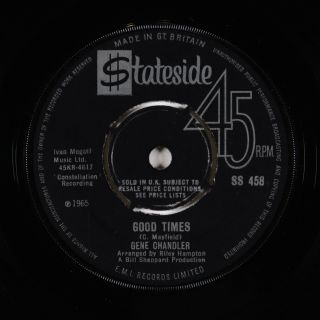 Northern Soul 45 - Gene Chandler - Good Times - Stateside Uk - Vg,  Mp3
