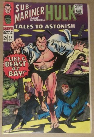 Tales To Astonish 84 Vg/fn 5.  0.  Gene Colan Cover/art.  Jack Kirby Layouts