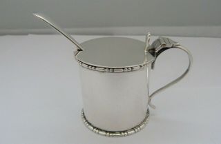1912 - Solid Silver - Mustard Pot - William Aitken - 117 Grams