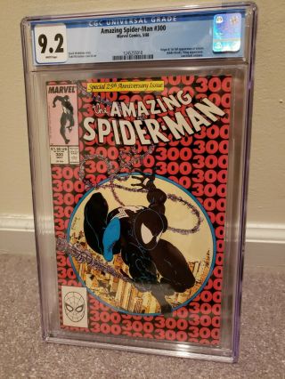 Spiderman 300 Cgc 9.  2 First Full Appearance Of Venom.  First Print