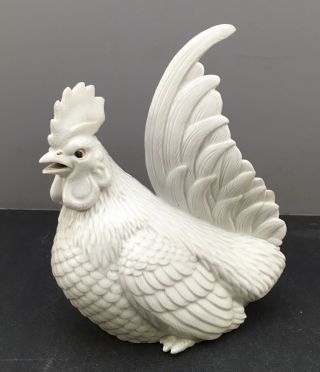 Japanese Meiji Hirado Okimono Of A Rooster