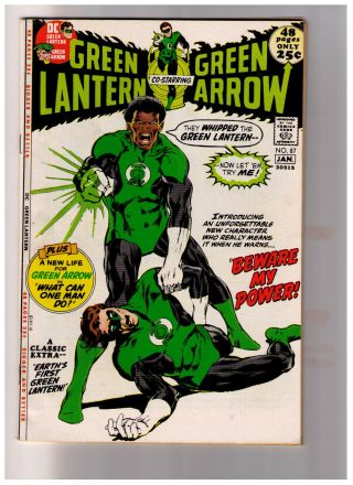 Green Lantern 87 F/vf Sharp,  White 1st John Stewart 2nd Guy Gardner Neal Adams