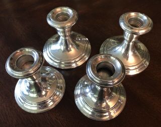 2 Vintage “gorham” Weighted Sterling Silver Candle Holders 661,  948