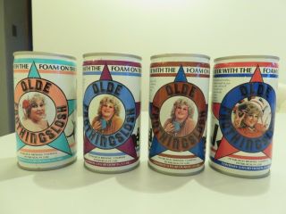 Old Frothingslosh Steel Beer Cans Set Of 4 Empty