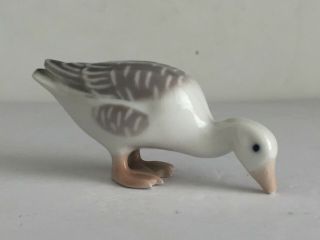 Vintage Bing & Grondahl Porcelain Goose Feeding Figurine 1902 Neils Neilsen