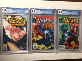Venom The Madness 1 2 3 1 - 3 Cgc 9.  8 White Pages
