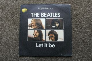 The Beatles 45 " Let It Be " Apple Uk P/s R 5833 Ex,  1u 1u Xxxmatrix