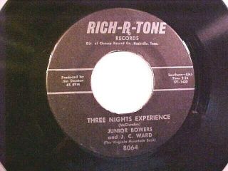 Junior Bowers & J.  C.  Ward Three Nights Experience Rich - R - Tone 8064