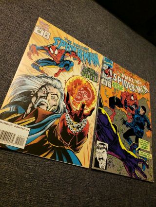The Spider - Man 349,  402 (july 1991,  June 1995,  Marvel)