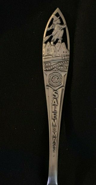 Vintage House Of Seven Gables,  Salem,  Massachusetts Witch Sterling Silver Spoon