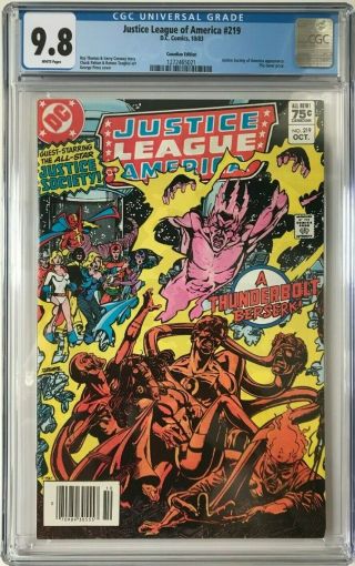 Justice League Of America 219 Cgc 9.  8 Canadian Variant Key Issue L@@k