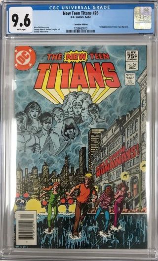 The Teen Titans 26 Cgc 9.  6 1st Terra Canadian Variant Key Issue L@@k